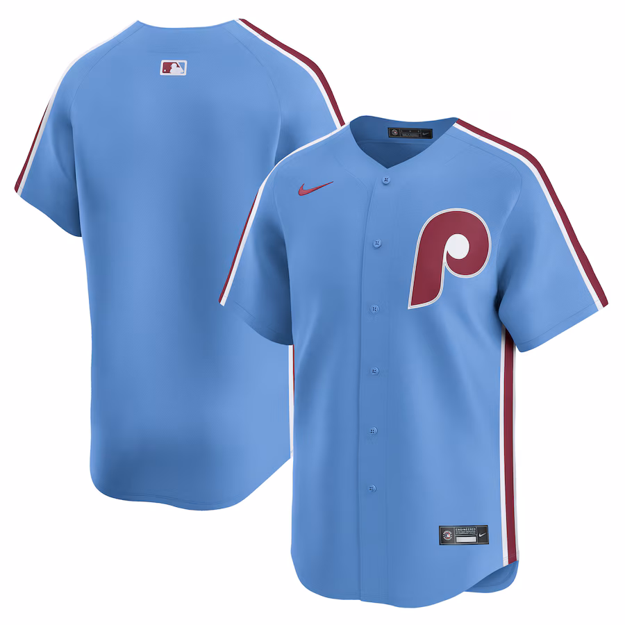 Men's Philadelphia Phillies  Nike Light Blue  Alternate Limited Jersey - ujerseystore