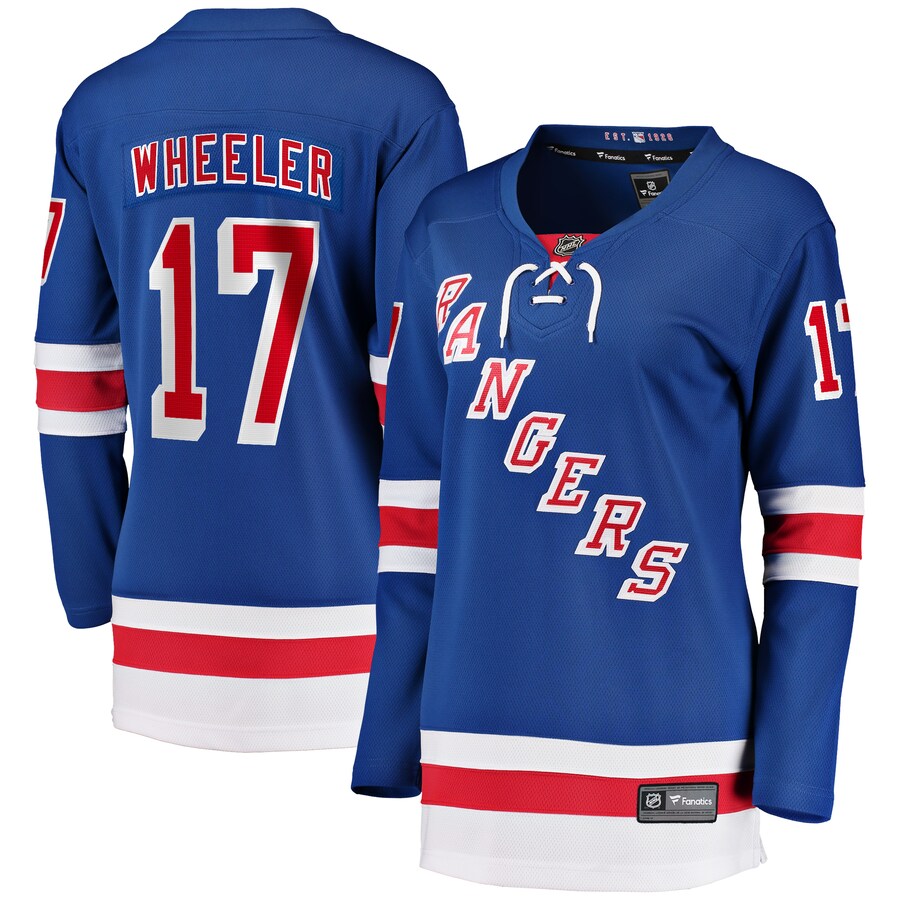 Women's New York Rangers Blake Wheeler Fanatics Branded Blue Home Breakaway Player Jersey - ujerseystore
