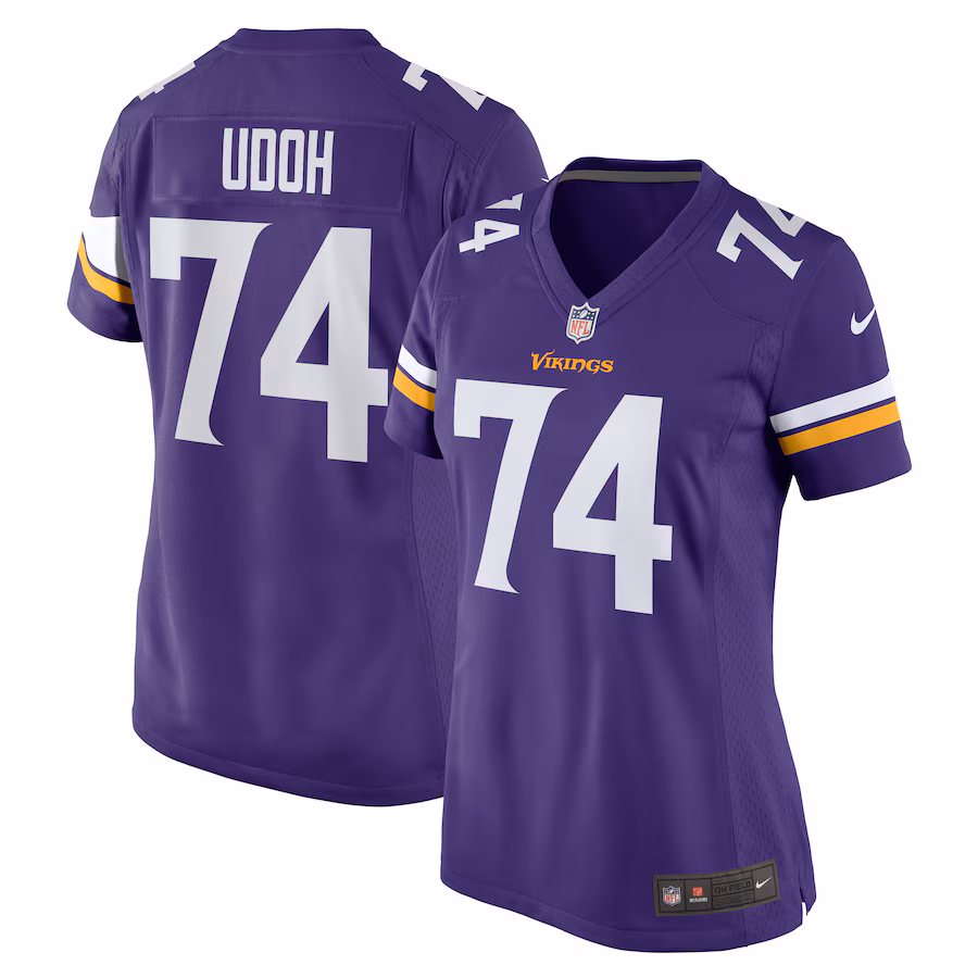 Women's Minnesota Vikings Oli Udoh Nike Purple Game Jersey - ujerseystore