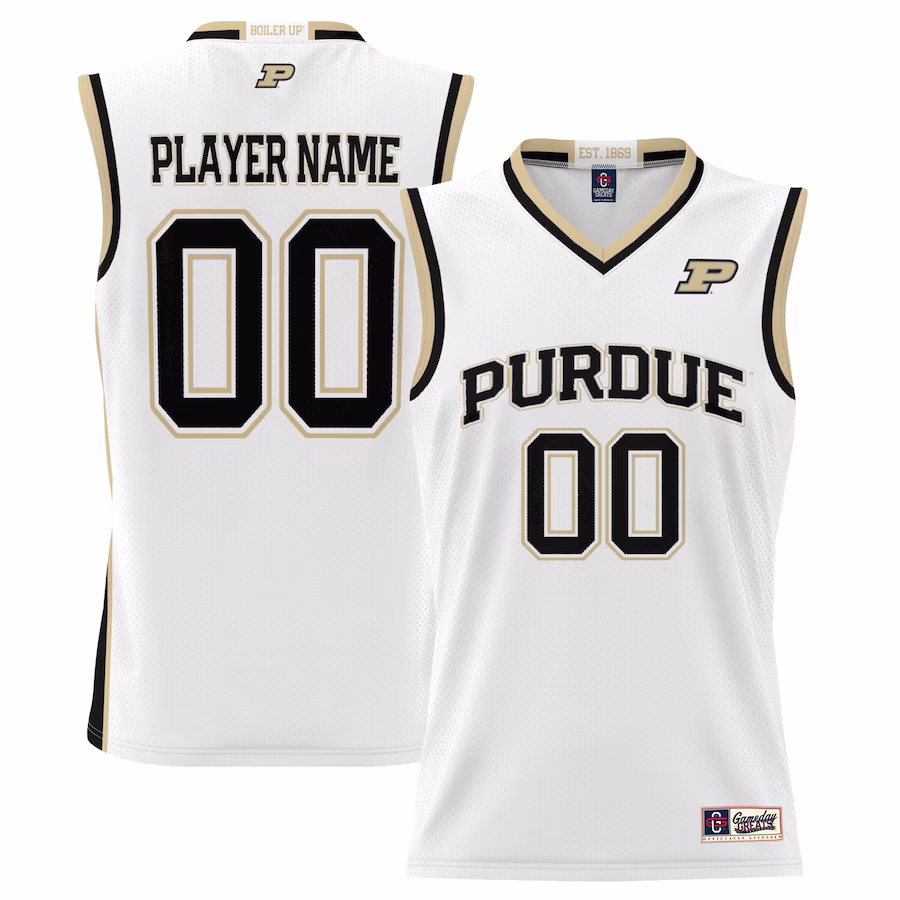 Purdue Boilermakers GameDay Greats Men's NIL Pick-A-Player Lightweight Basketball Jersey - White - ujerseystore