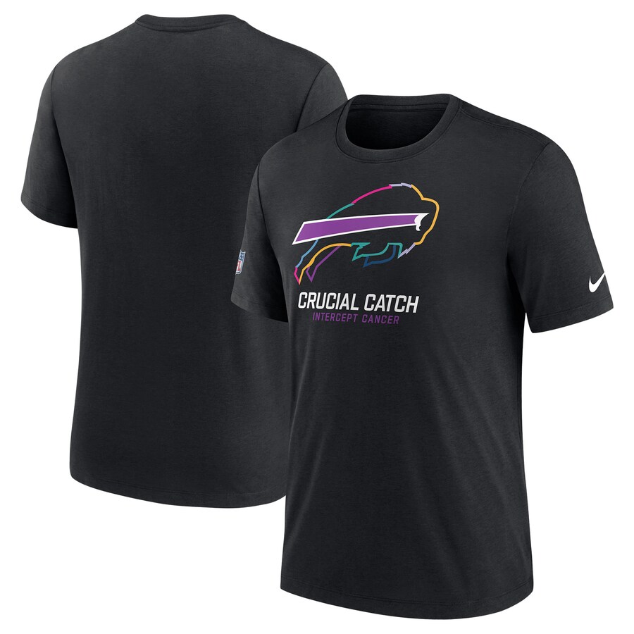 Men's Buffalo Bills Nike Black 2024 NFL Crucial Catch T-Shirt - ujerseystore
