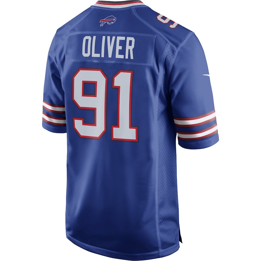 Men's Buffalo Bills Ed Oliver Nike Royal Team Game Player Jersey - ujerseystore