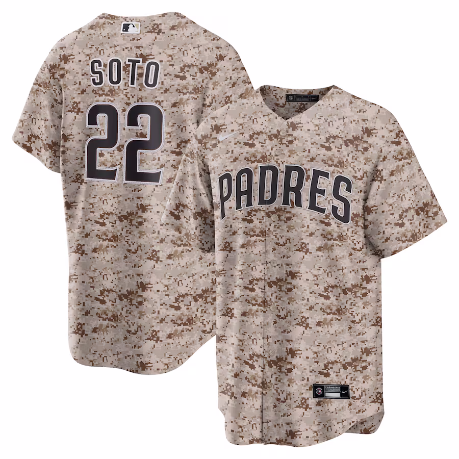 Men's San Diego Padres Juan Soto Nike Camo USMC Alternate Replica Player Jersey - ujerseystore