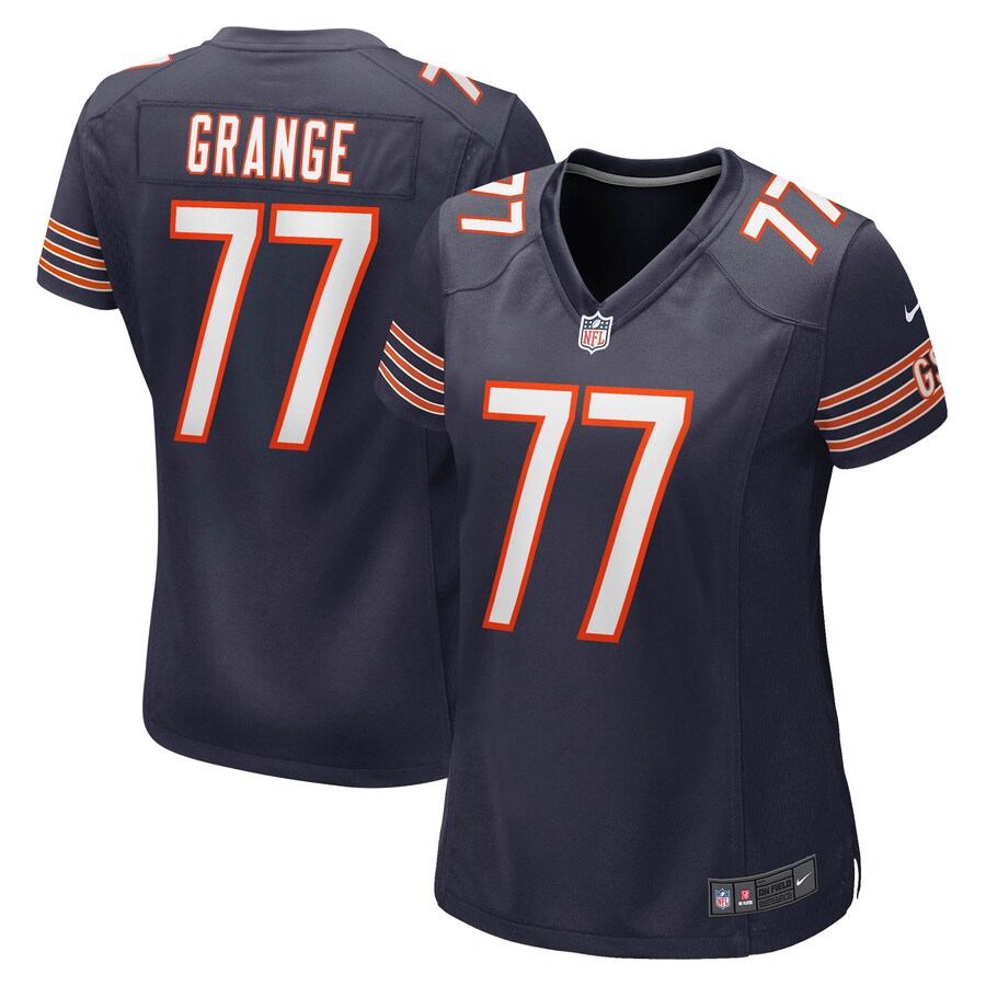 Women's Chicago Bears Red Grange Nike Navy Retired Player Jersey - ujerseystore