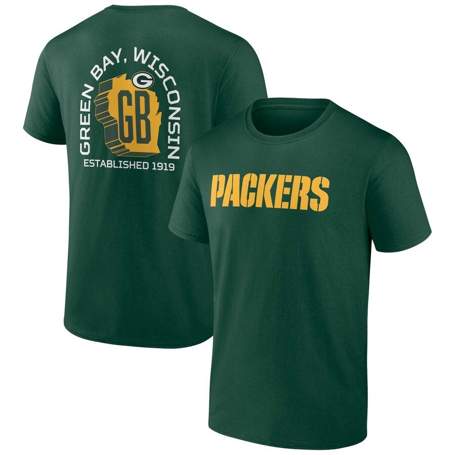 Men's Green Bay Packers  Fanatics Green Home Field Advantage T-Shirt - ujerseystore