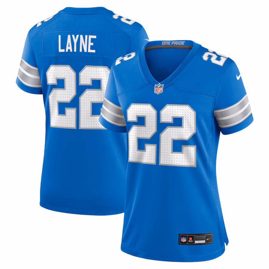 Women's Detroit Lions Bobby Layne Nike Blue Retired Player Game Jersey - ujerseystore