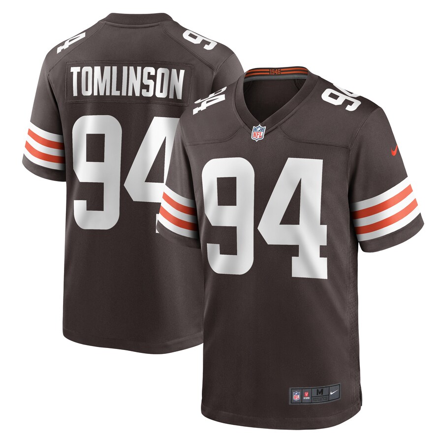 Men's Cleveland Browns Dalvin Tomlinson Nike Brown Game Player Jersey - ujerseystore