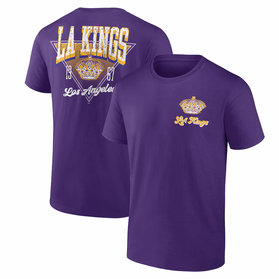 Men's Los Angeles Kings Purple Never Over T-Shirt - ujerseystore