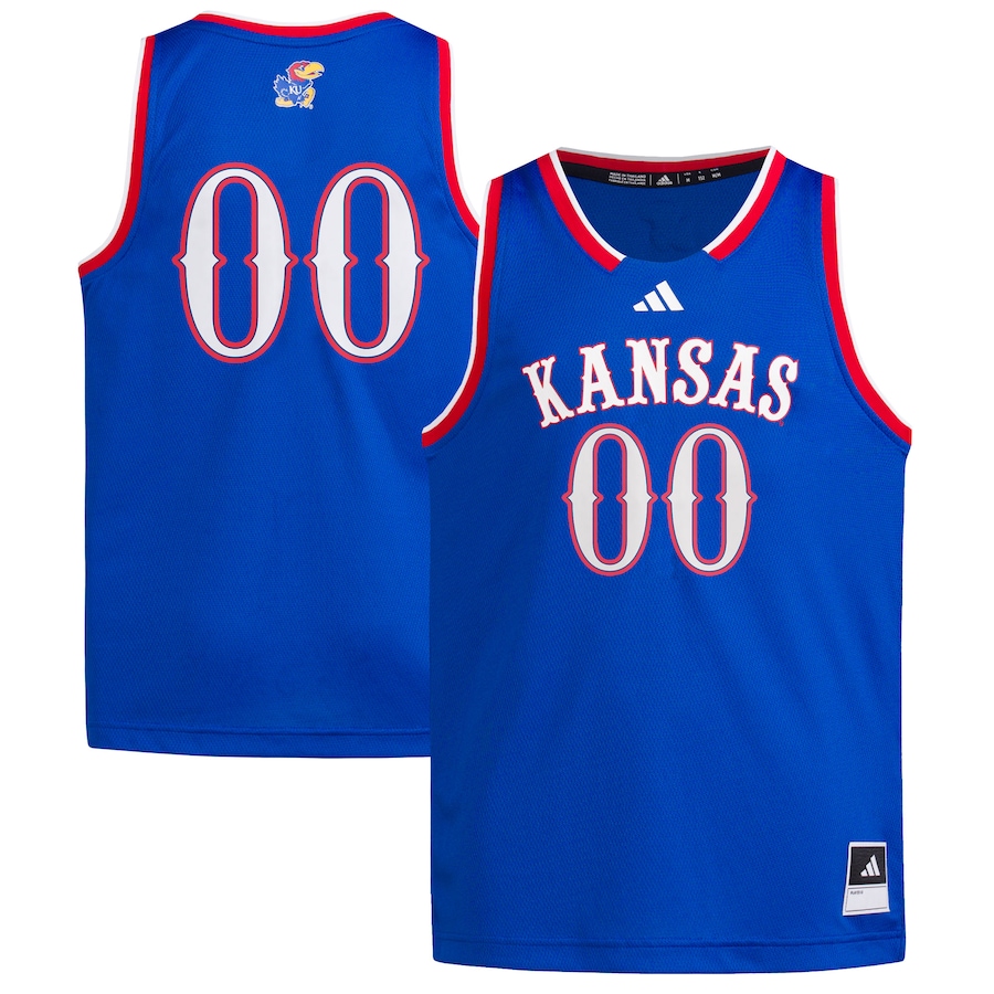 Youth adidas #00 Royal Kansas Jayhawks Swingman Jersey - ujerseystore