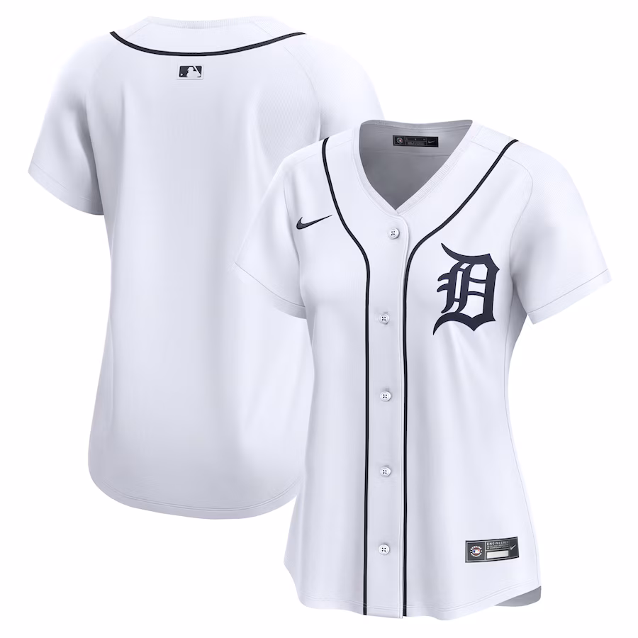 Women's Detroit Tigers Nike White Home Limited Jersey - ujerseystore