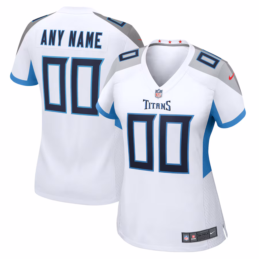 Women's Nike White Tennessee Titans Custom Game Jersey - ujerseystore