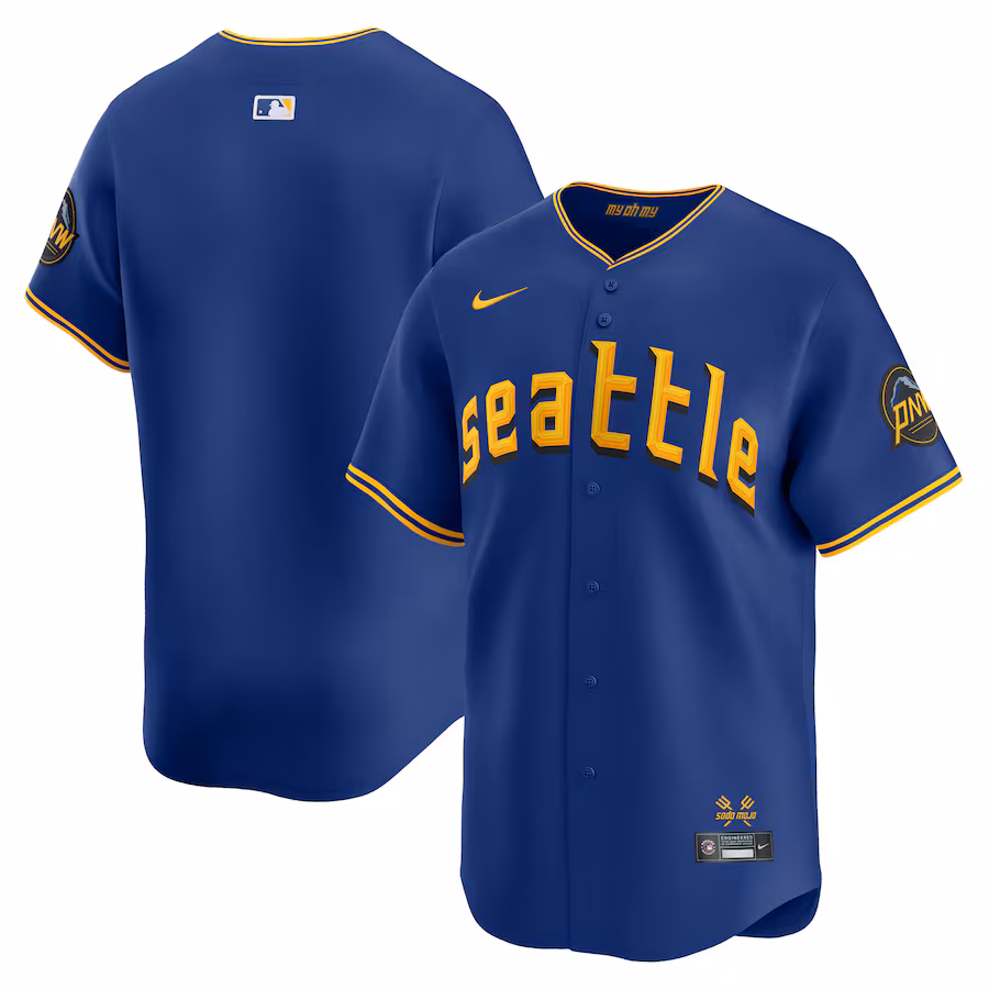 Men's Seattle Mariners  Nike Royal City Connect Limited Jersey - ujerseystore