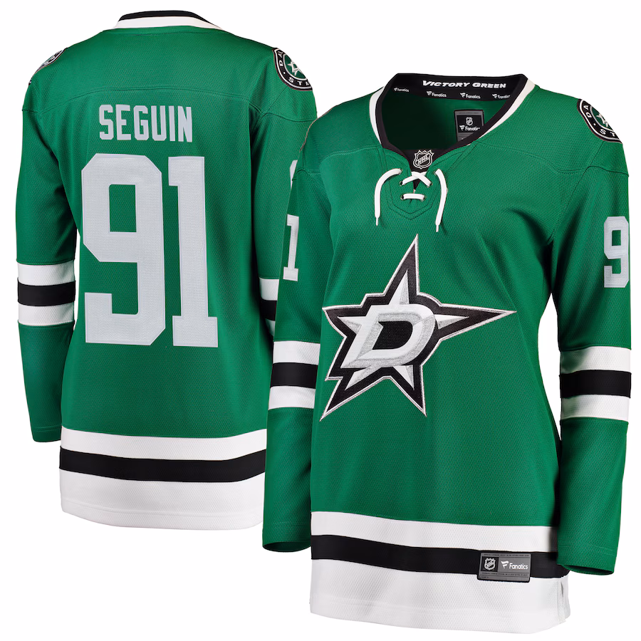Women's Dallas Stars Tyler Seguin Fanatics Green Home Breakaway Player Jersey - ujerseystore