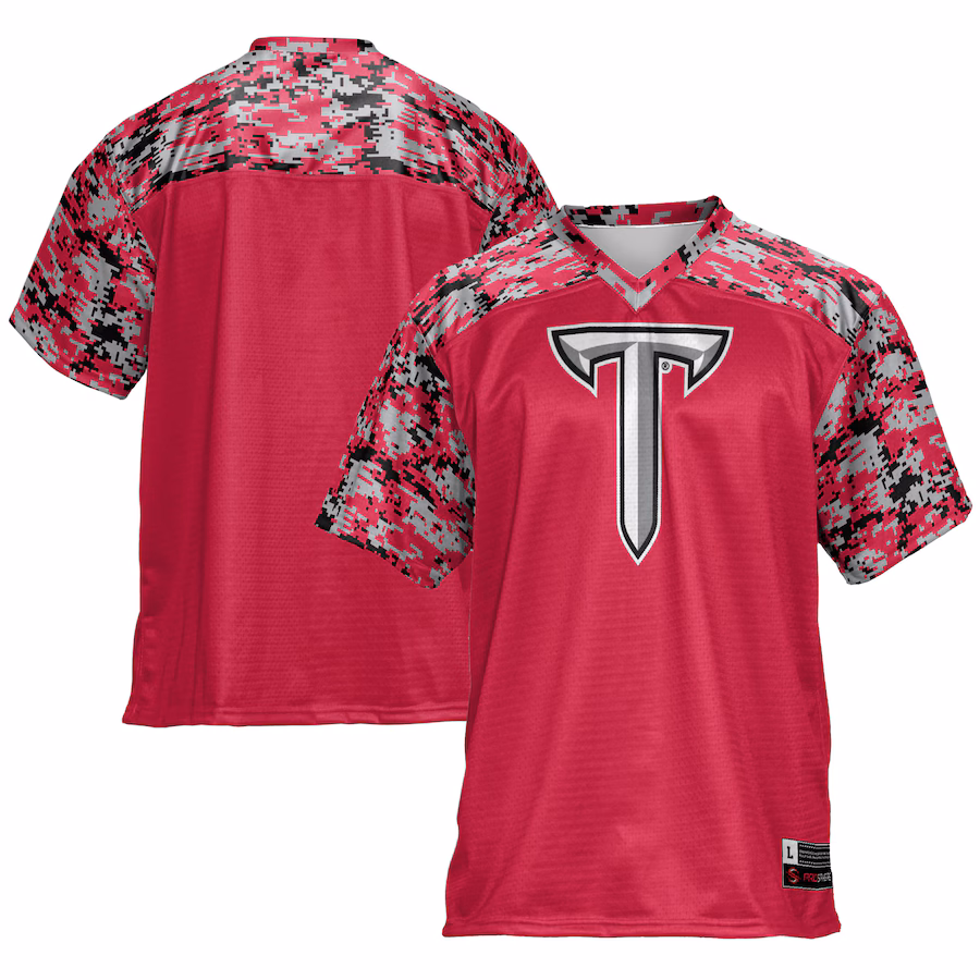 Men's GameDay Greats Cardinal Troy University Trojans Football Jersey - ujerseystore