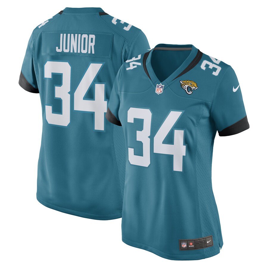 Women's Gregory Junior Jacksonville Jaguars Nike Teal Game Player Jersey - ujerseystore