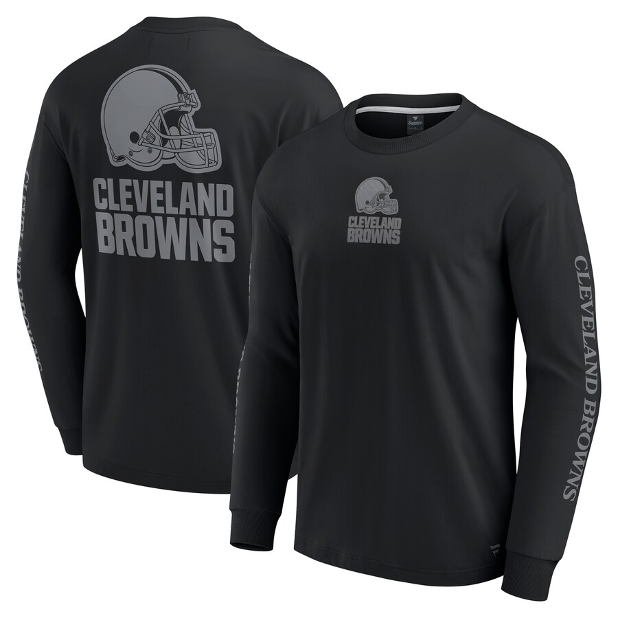 Unisex Cleveland Browns  Fanatics Black Elements Strive Long Sleeve T-Shirt - ujerseystore