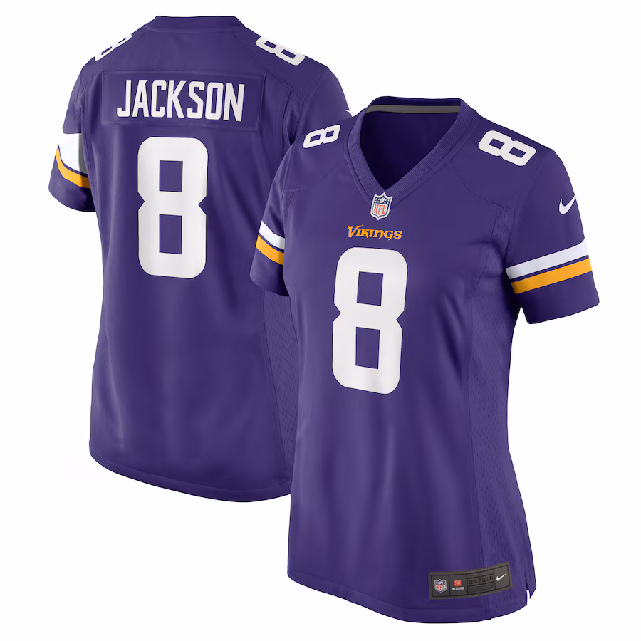 Women's Minnesota Vikings Trishton Jackson Nike Purple Game Jersey - ujerseystore