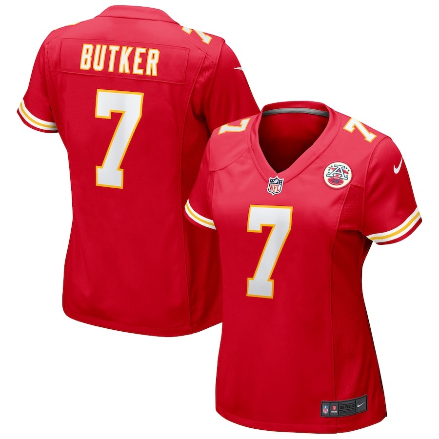 Women's Kansas City Chiefs Harrison Butker Nike Red Game Jersey - ujerseystore