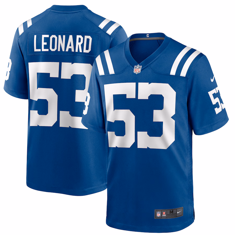 Men's Indianapolis Colts Shaquille Leonard Nike Royal Game Jersey - ujerseystore