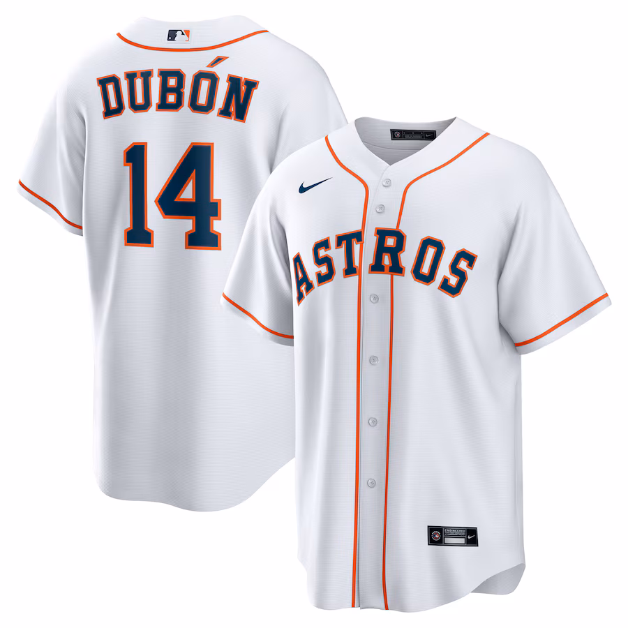 Men's Houston Astros Mauricio Dubon Nike White Home Replica Jersey - ujerseystore