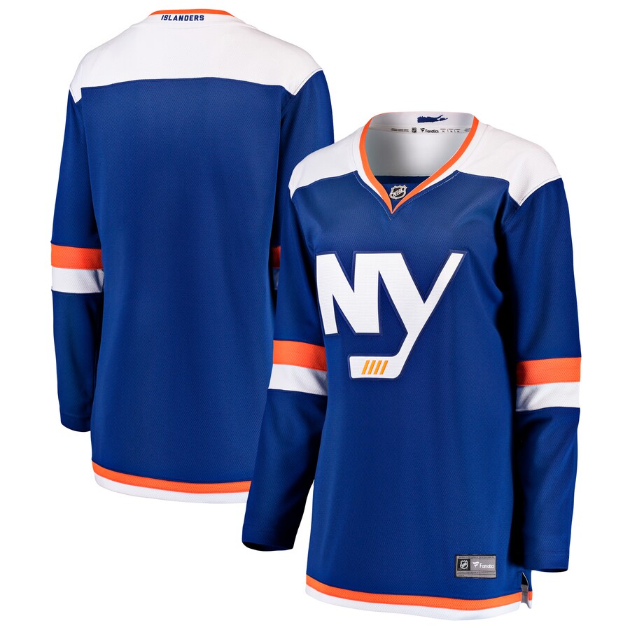 Women's New York Islanders Fanatics Branded Blue Alternate Breakaway Blank Jersey - ujerseystore