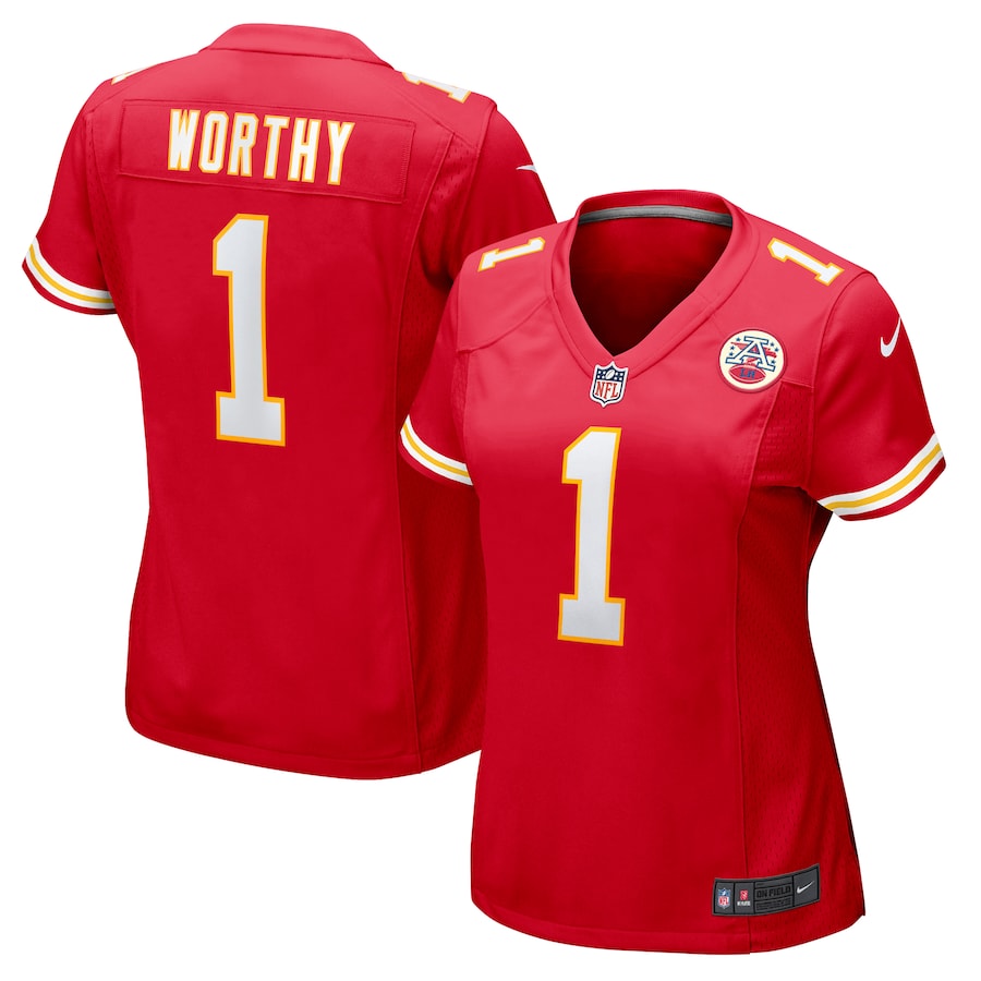 Women's Kansas City Chiefs Xavier Worthy Nike Red Game Jersey - ujerseystore