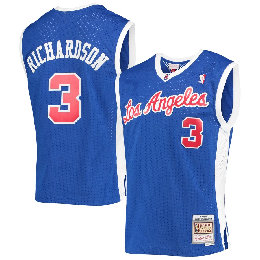 Men's LA Clippers Quentin Richardson Mitchell & Ness Royal 2001/02 Hardwood Classics Swingman Jersey - ujerseystore