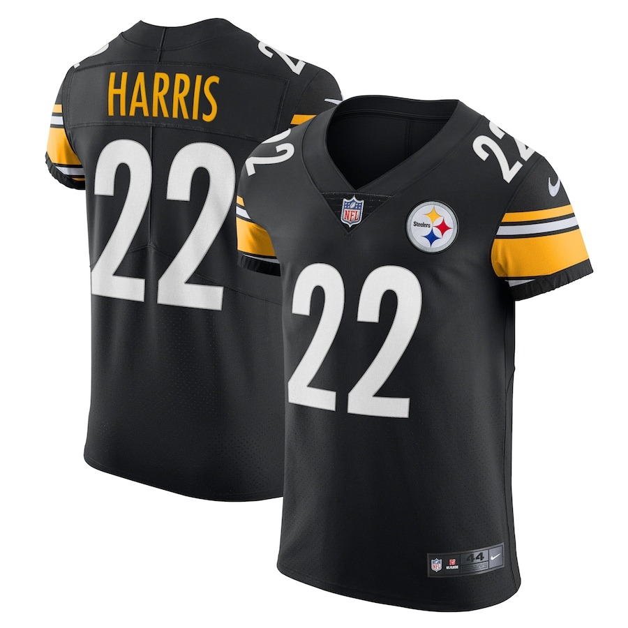 Men's Pittsburgh Steelers Najee Harris Nike Black Vapor Elite Jersey - ujerseystore