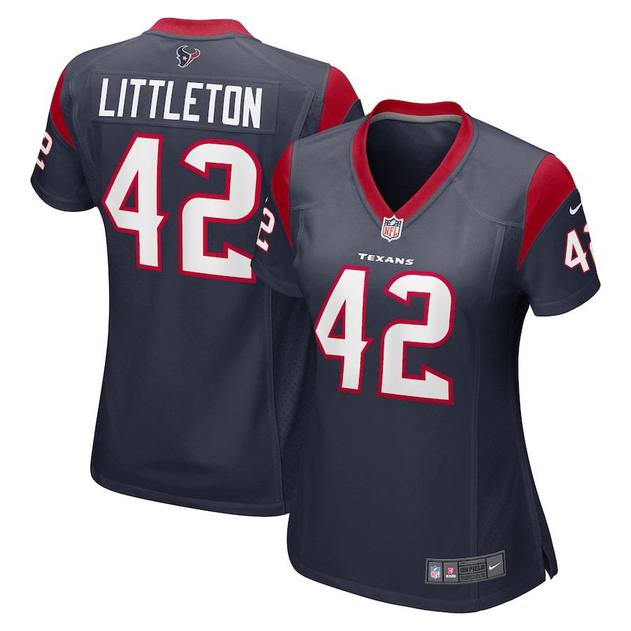 Women's Houston Texans Cory Littleton Nike Navy Nike Women's Team Color Jersey - ujerseystore