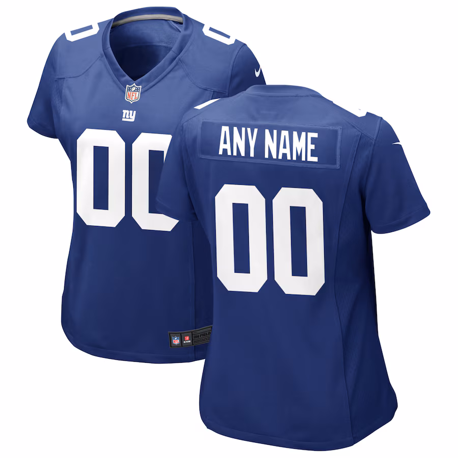 Women's Nike Royal New York Giants Custom Jersey - ujerseystore