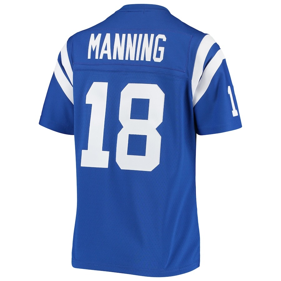 Women's Indianapolis Colts Peyton Manning Mitchell & Ness Royal 1998 Legacy Replica Jersey - ujerseystore