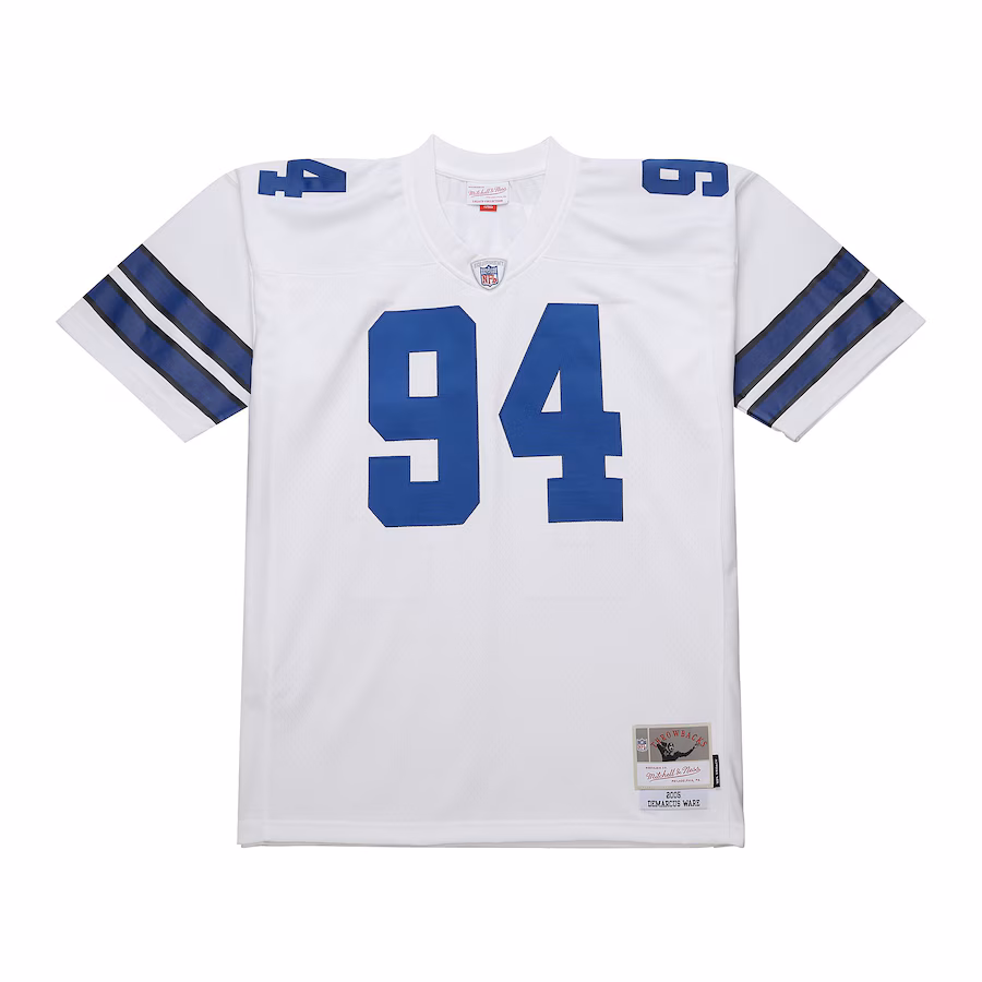 Men's Dallas Cowboys DeMarcus Ware Mitchell & Ness White 2005 Legacy Replica Jersey - ujerseystore