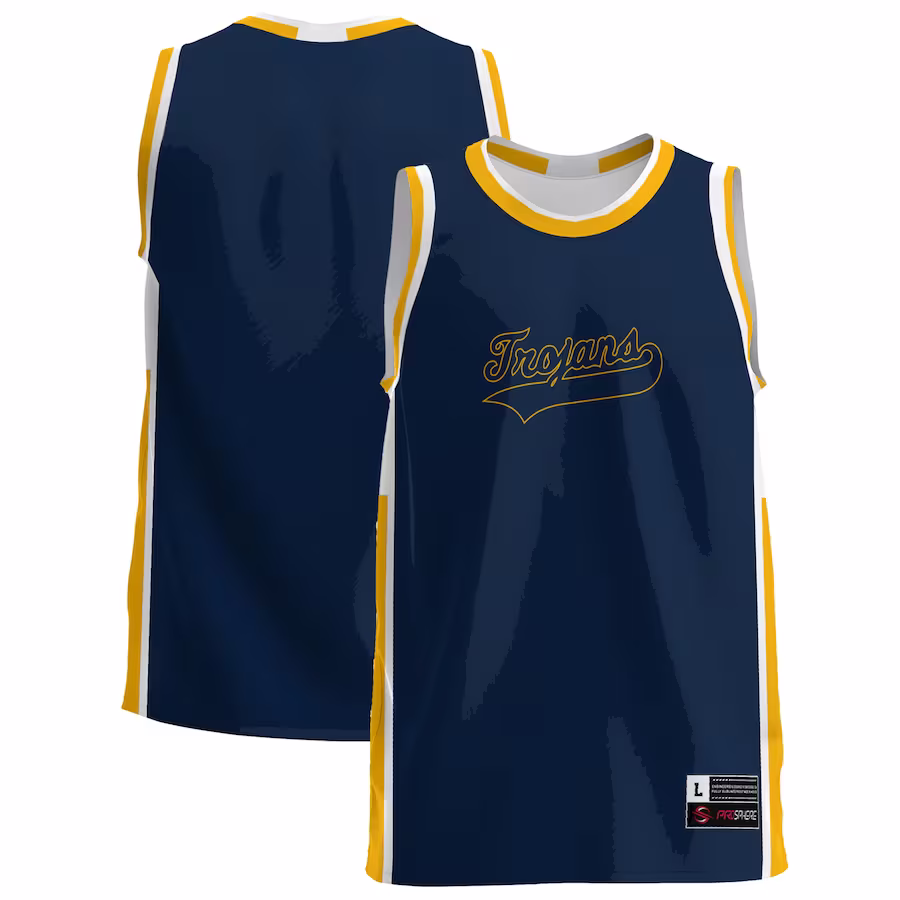 Central Alabama Community College Trojans GameDay Greats Youth  Lightweight Basketball Jersey - Navy - ujerseystore
