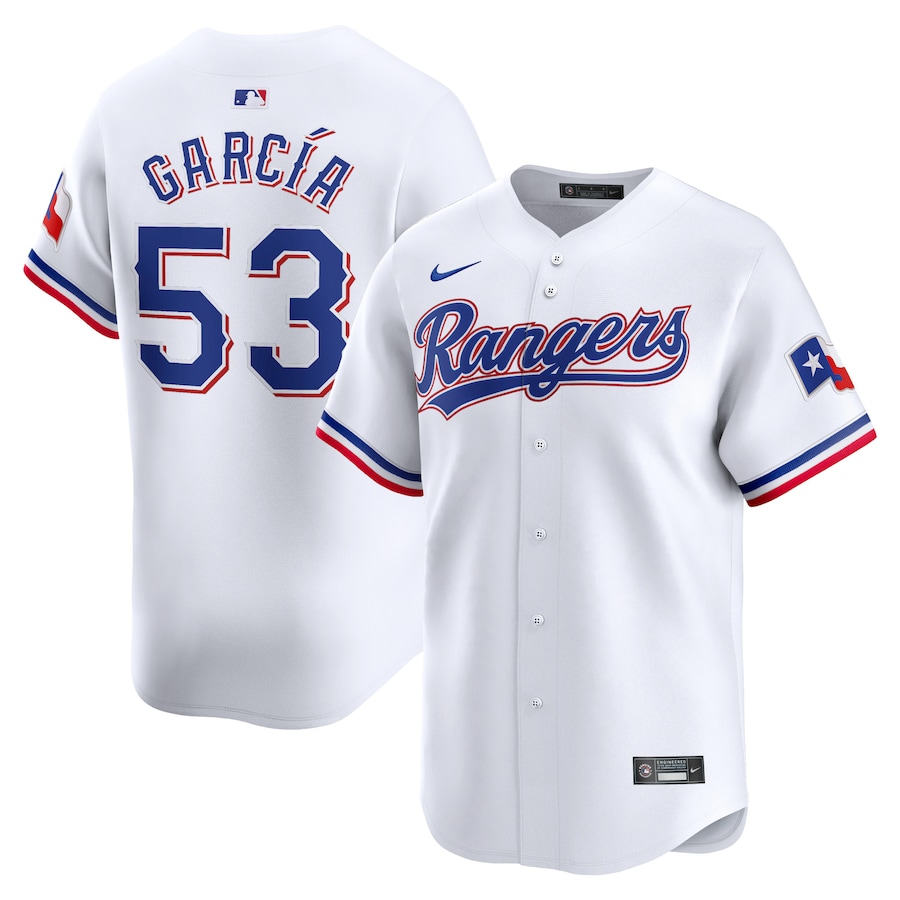 Youth Texas Rangers Adolis García Nike White Home Limited Player Jersey - ujerseystore