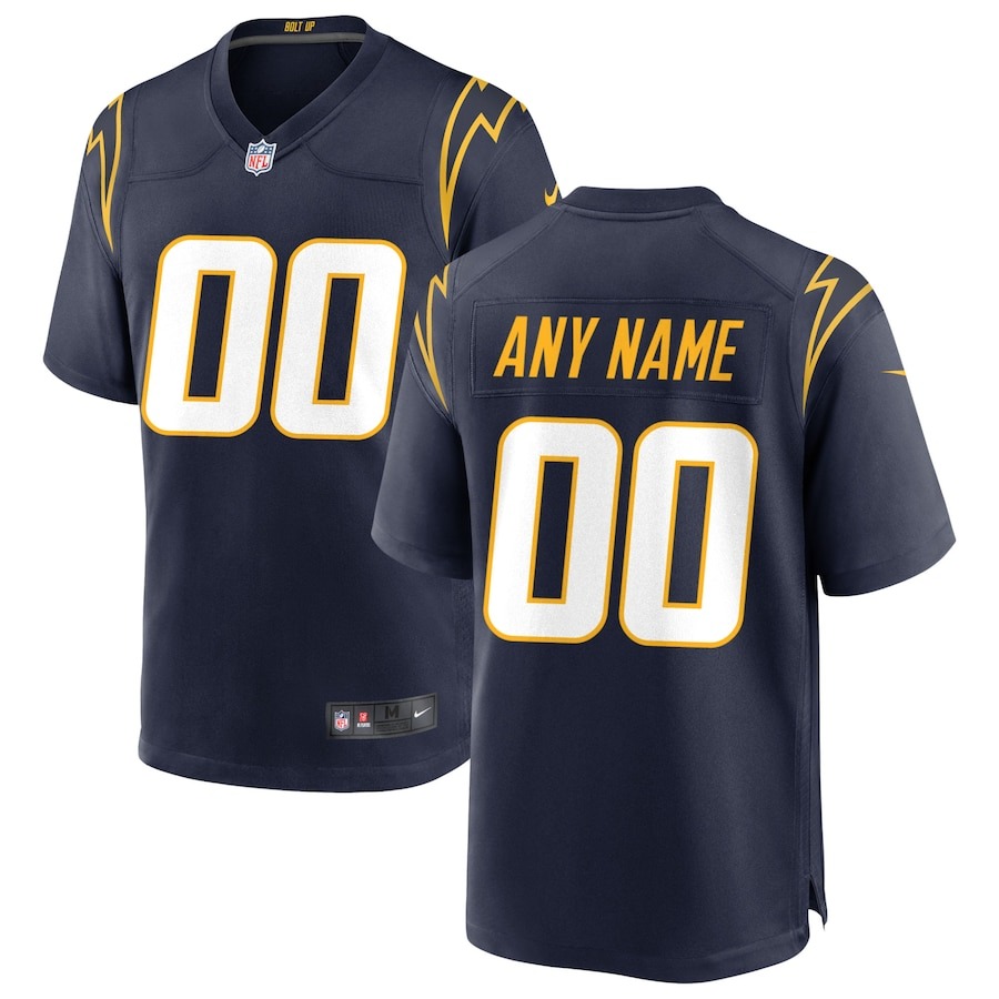 Men's Los Angeles Chargers Nike Navy Alternate Custom Game Jersey - ujerseystore