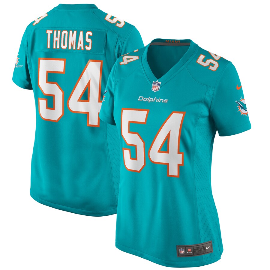 Women's Miami Dolphins Zach Thomas Nike Aqua Game Retired Player Jersey - ujerseystore