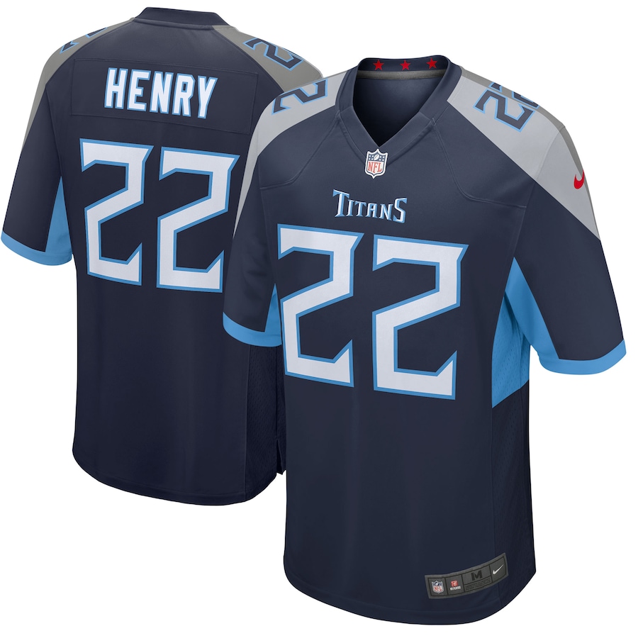 Youth Tennessee Titans Derrick Henry Nike Navy Game Jersey - ujerseystore