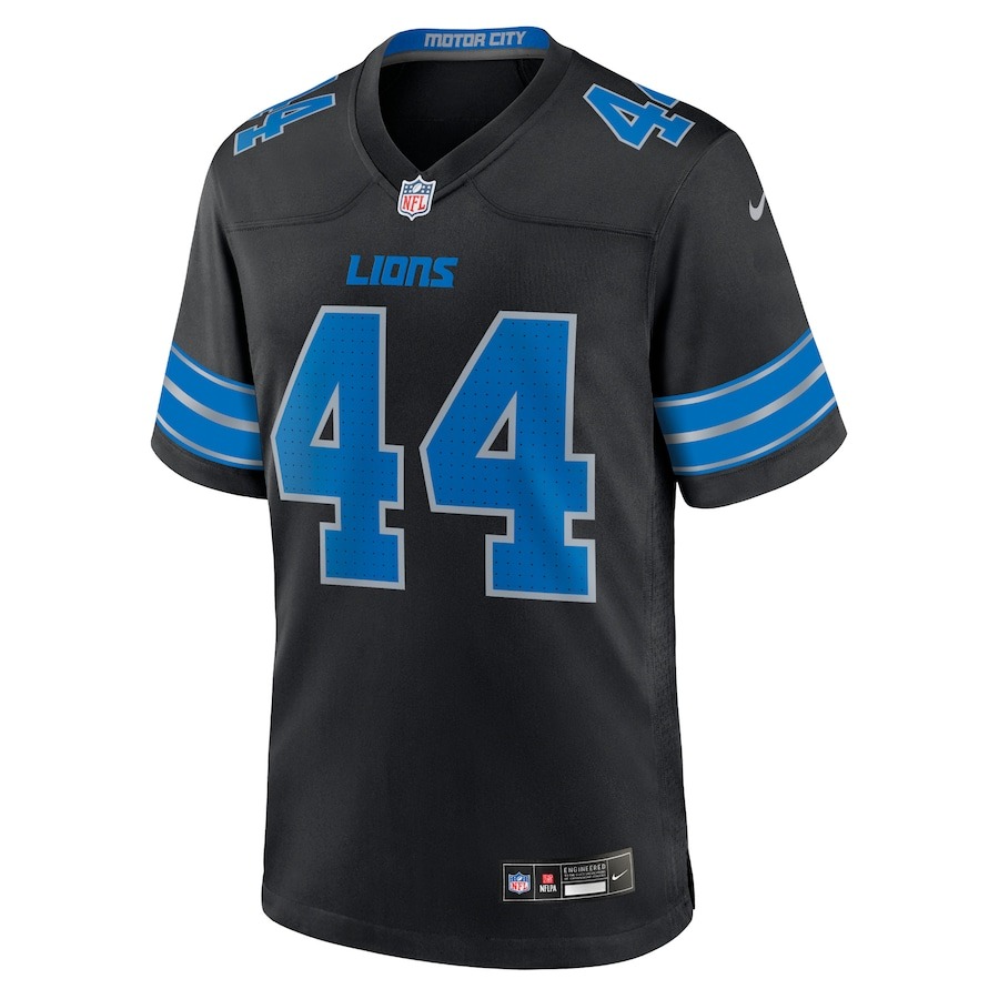 Men's Detroit Lions Malcolm Rodriguez Nike Black 2nd Alternate Game Jersey - ujerseystore
