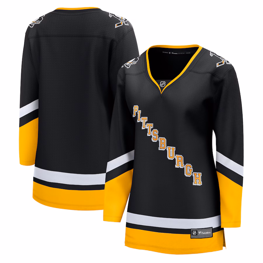 Women's Pittsburgh Penguins Fanatics Black Alternate Premier Breakaway Jersey - ujerseystore