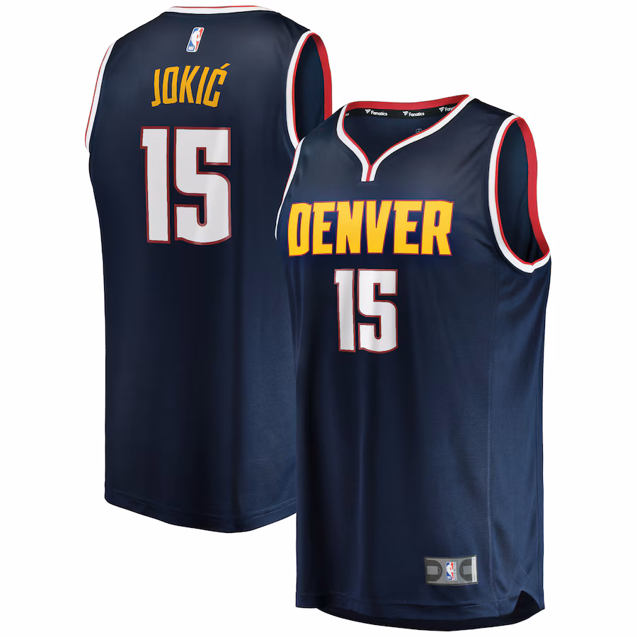 Youth Denver Nuggets Nikola Jokic Fanatics Navy Fast Break Player Jersey - Icon Edition - ujerseystore