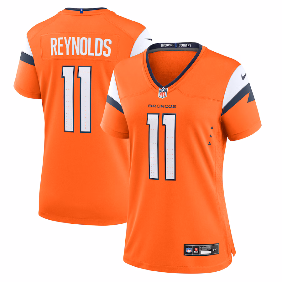 Women's Denver Broncos Josh Reynolds Nike  Orange Game Jersey - ujerseystore