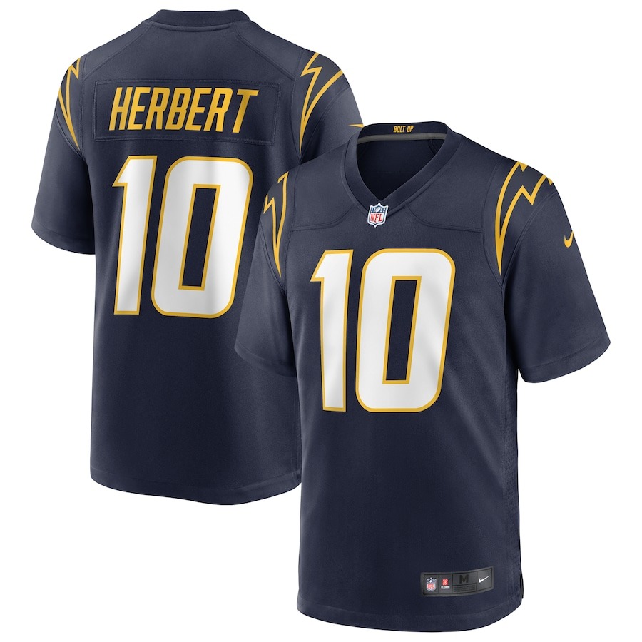 Men's Los Angeles Chargers Justin Herbert Nike Navy Alternate Game Jersey - ujerseystore