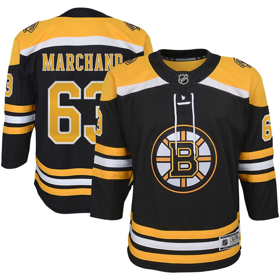 Youth Boston Bruins Brad Marchand Black Home Premier Player Jersey - ujerseystore