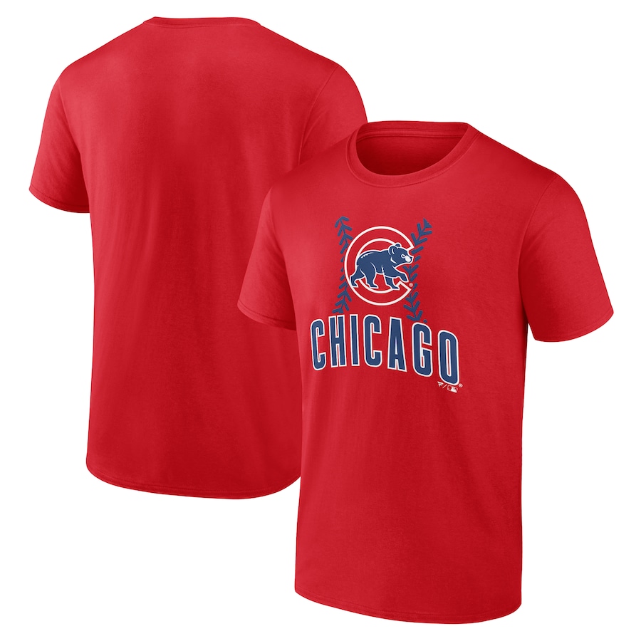 Men's Chicago Cubs Red Fastball T-Shirt - ujerseystore