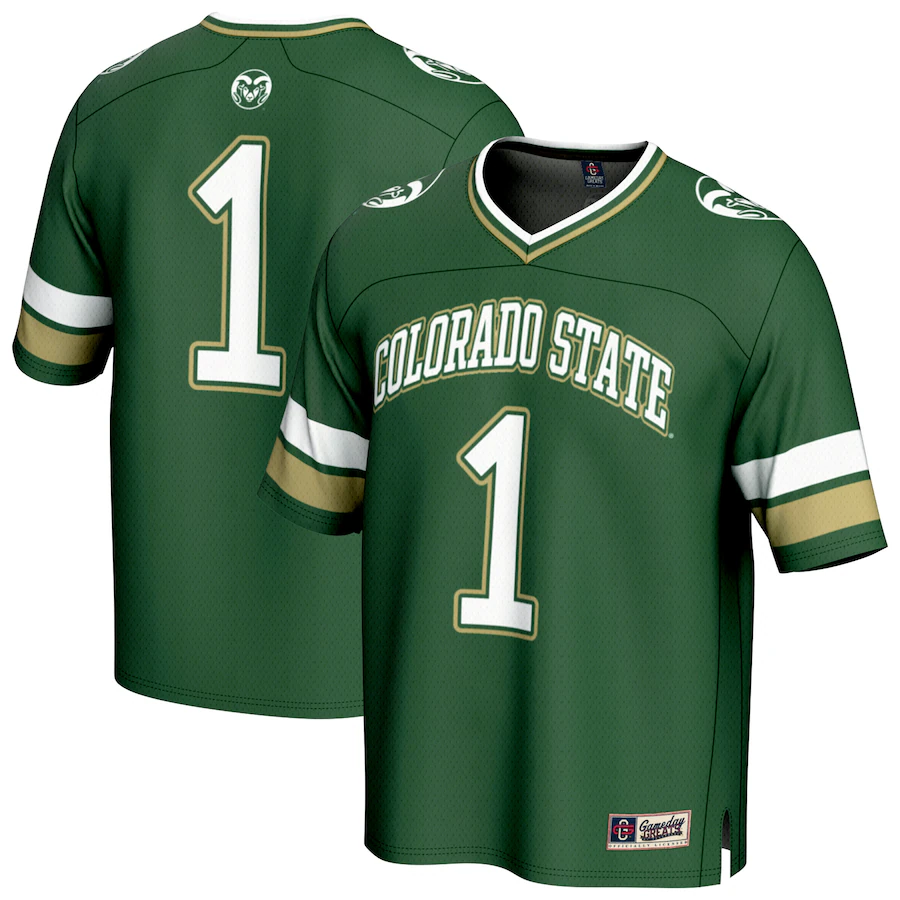Unisex GameDay Greats #1 Green Colorado State Rams Collegiate Football Fashion Jersey - ujerseystore