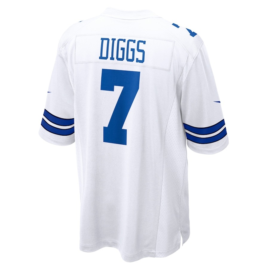 Men's Dallas Cowboys Trevon Diggs Nike White Game Jersey - ujerseystore