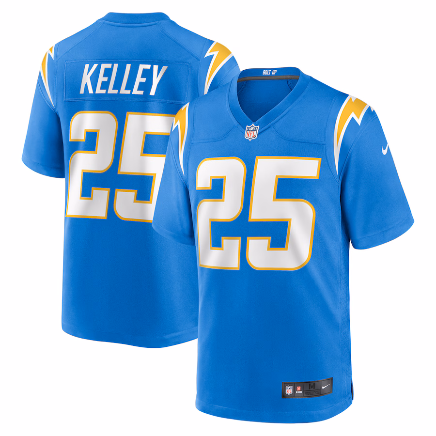 Men's Los Angeles Chargers Joshua Kelley Nike Powder Blue Game Jersey - ujerseystore