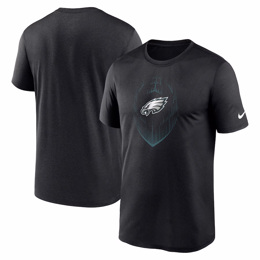 Men's Philadelphia Eagles Nike Black Primetime Legend Icon Performance T-Shirt - ujerseystore