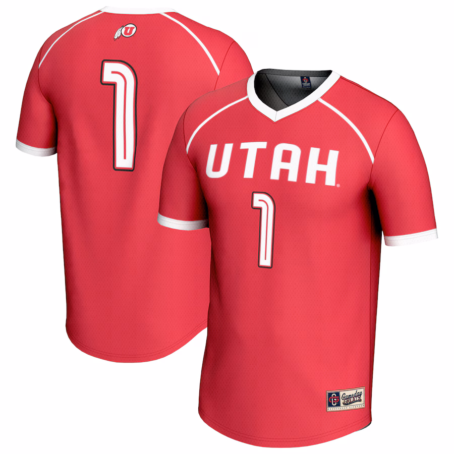 Unisex GameDay Greats #1 Red Utah Utes Lightweight Women's Lacrosse Fashion Jersey - ujerseystore