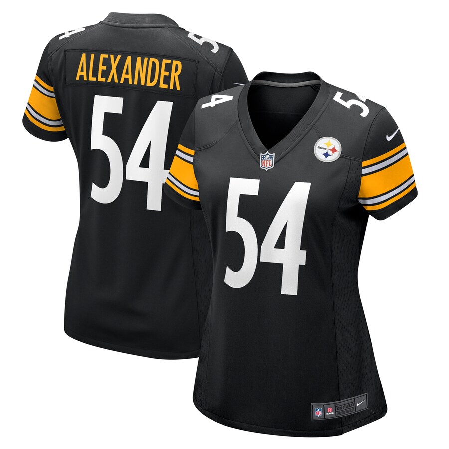 Women's Pittsburgh Steelers Kwon Alexander Nike  Black  Game Jersey - ujerseystore
